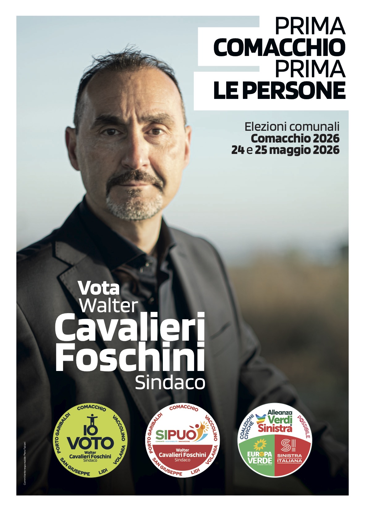 Walter Cavalieri Foschini Sindaco di Comacchio